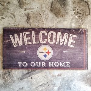 NFL Welcome to Our Home Pittsburgh Steelers logo